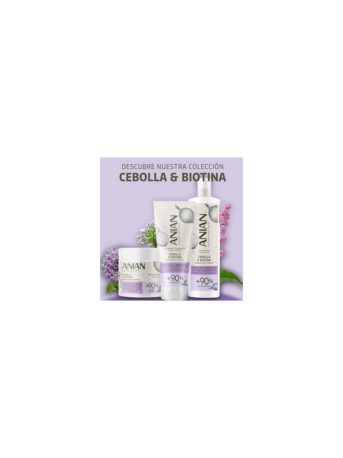 Anian CIPOLLA e BIOTINA shampoo antiossidante e stimolante 400ml donna Anian www.essenzetotalstyle.com 