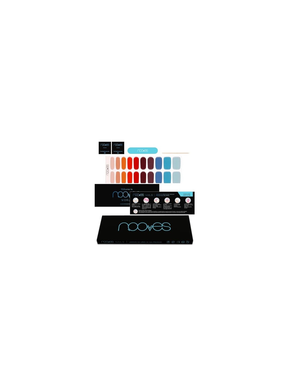 Nooves Lamine per Unghie in Gel Premium Glam Melody 20 U unisex