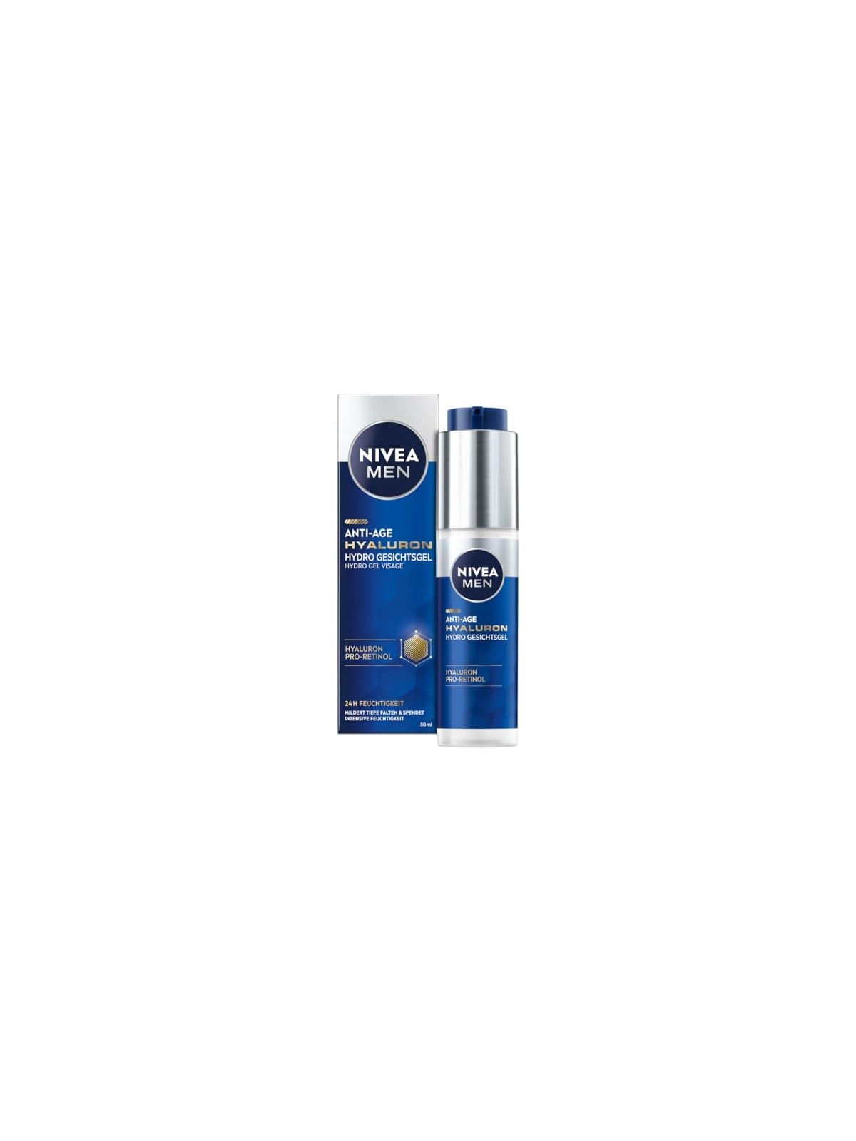 Gel viso antirughe NIVEA Men Hyaluron 50ml