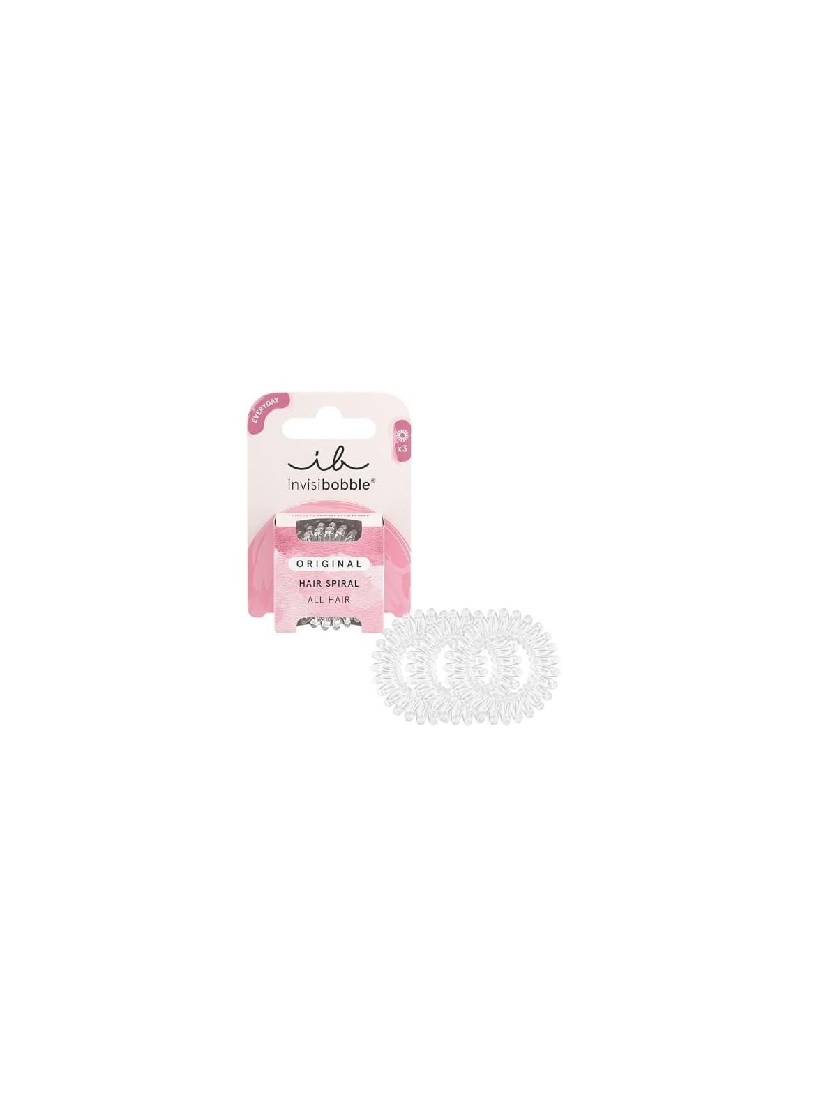 Invisibobble Original Crystal Clear Fascia per capelli 3 pz donna