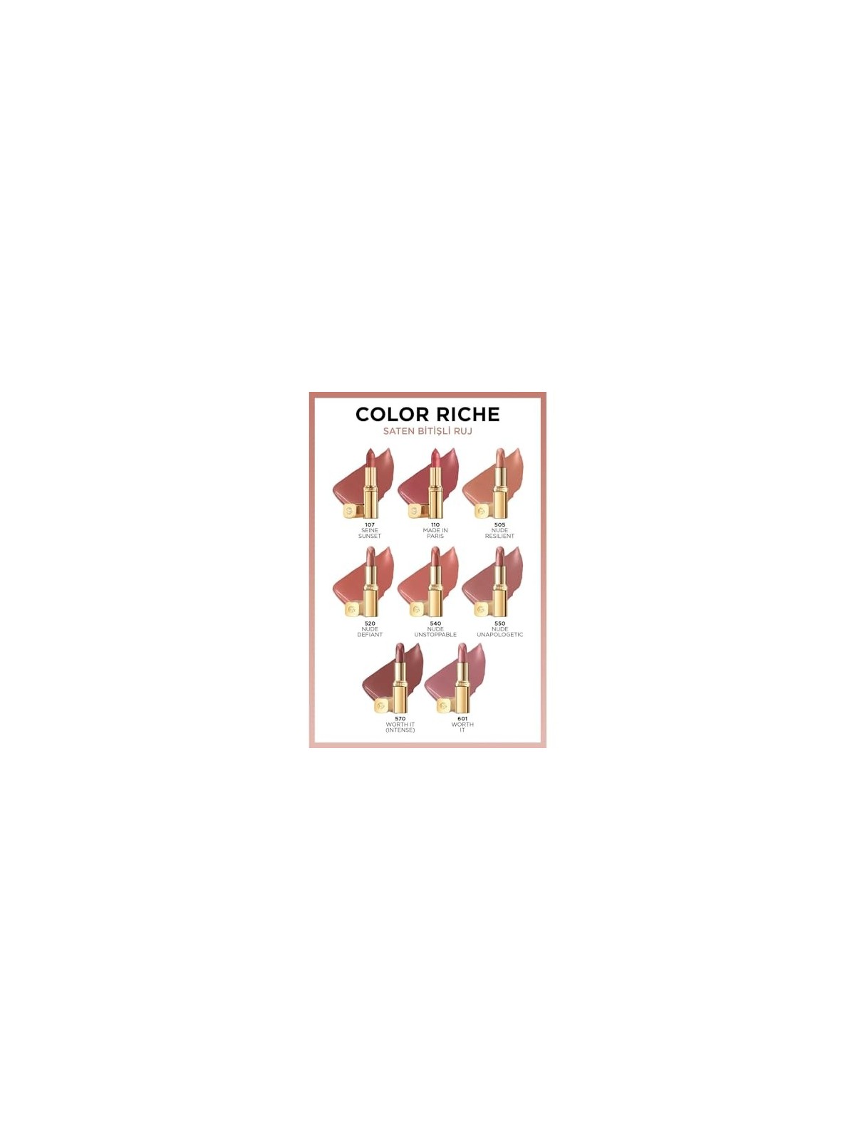 L'Orï¿½ï¿½al Color Riche Free the Nudes Rossetto cremoso idratante 505 Nu Resilient