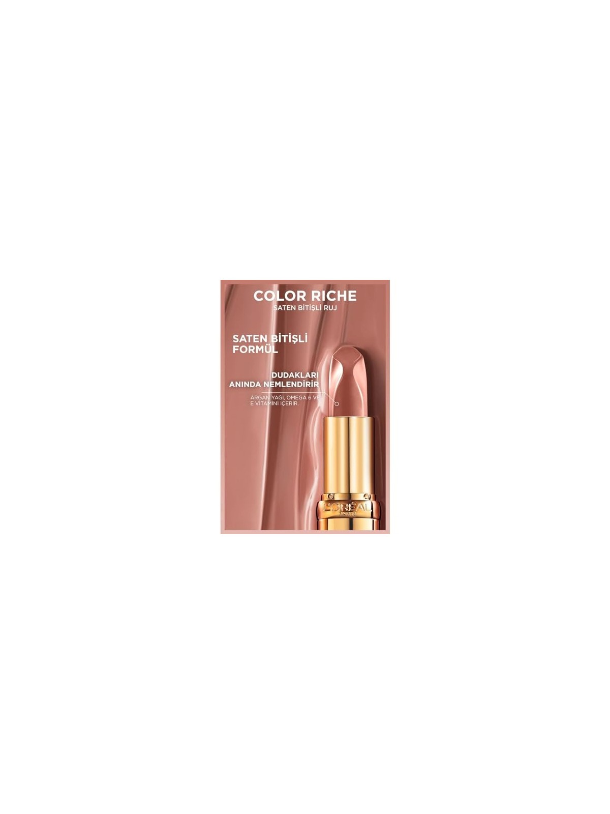 L'Orï¿½ï¿½al Color Riche Free the Nudes Rossetto cremoso idratante 520 Nu Defiant