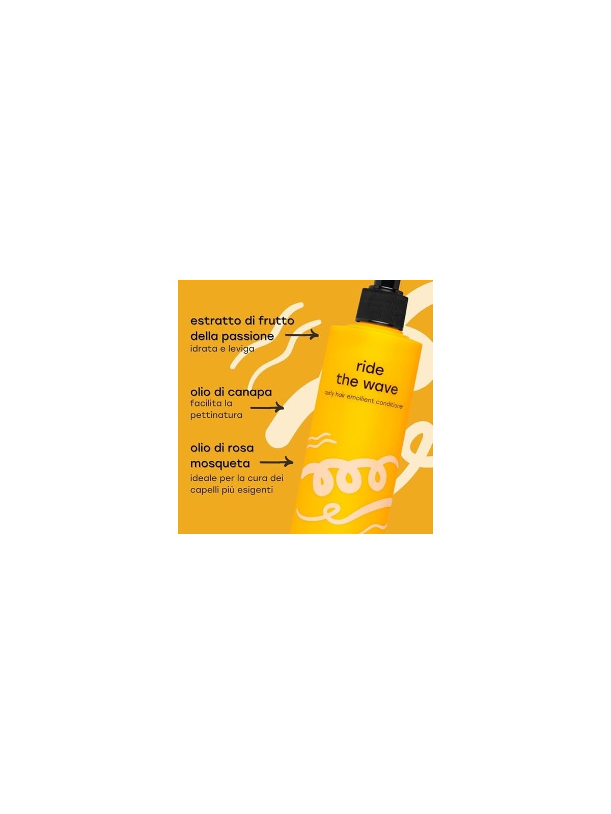 TWISTY Ride The Wave balsamo emolliente per capelli ricci 280ml