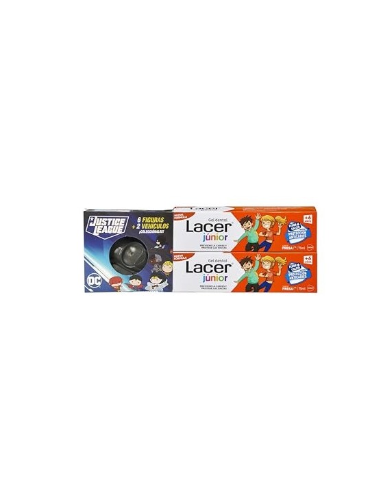 Lacer JUNIOR Strawberry Tooth Gel Duo Gift 2 x 75ml 2 Unit Unisex