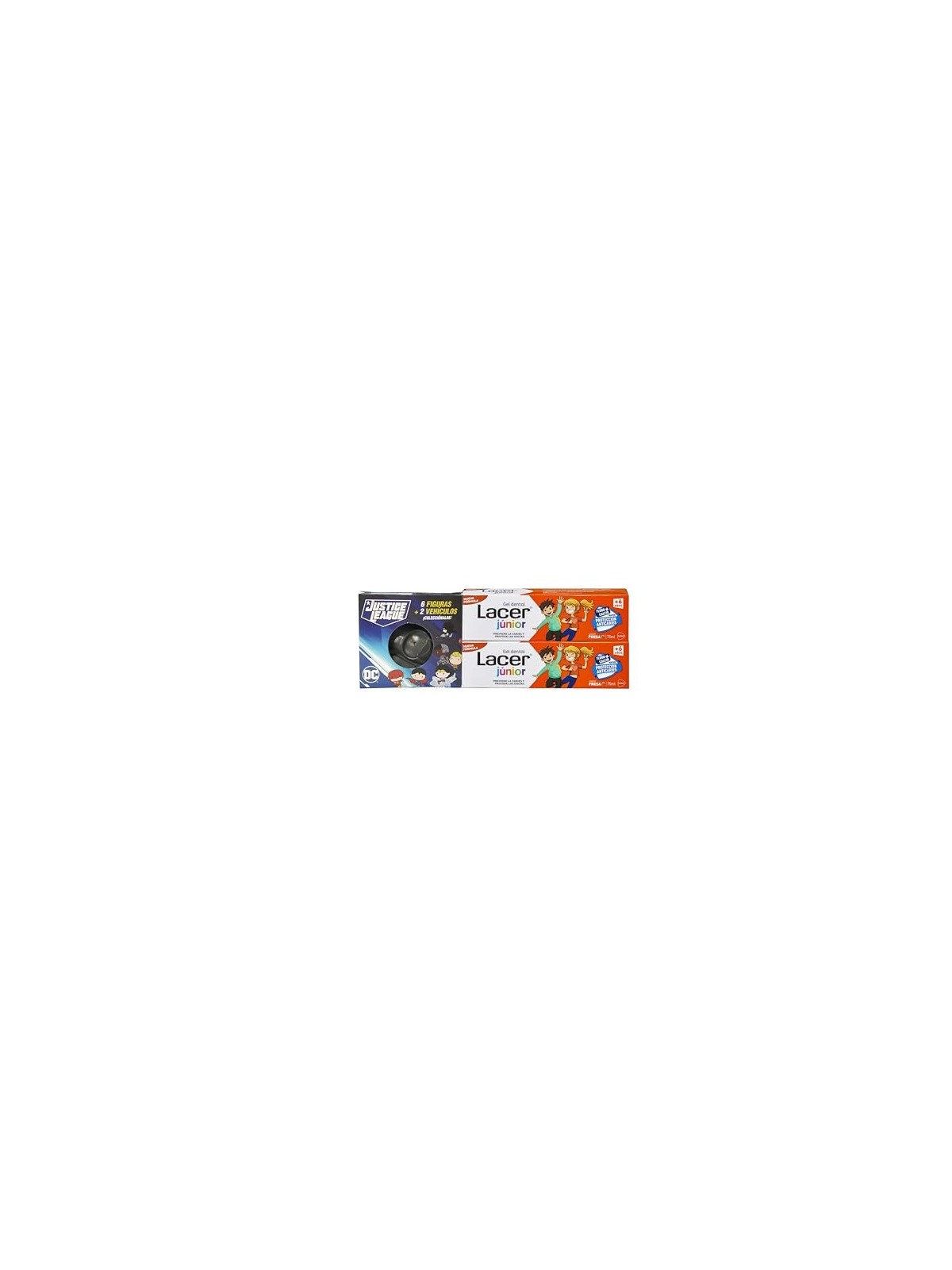 Lacer JUNIOR Strawberry Tooth Gel Duo Gift 2 x 75ml 2 Unit Unisex
