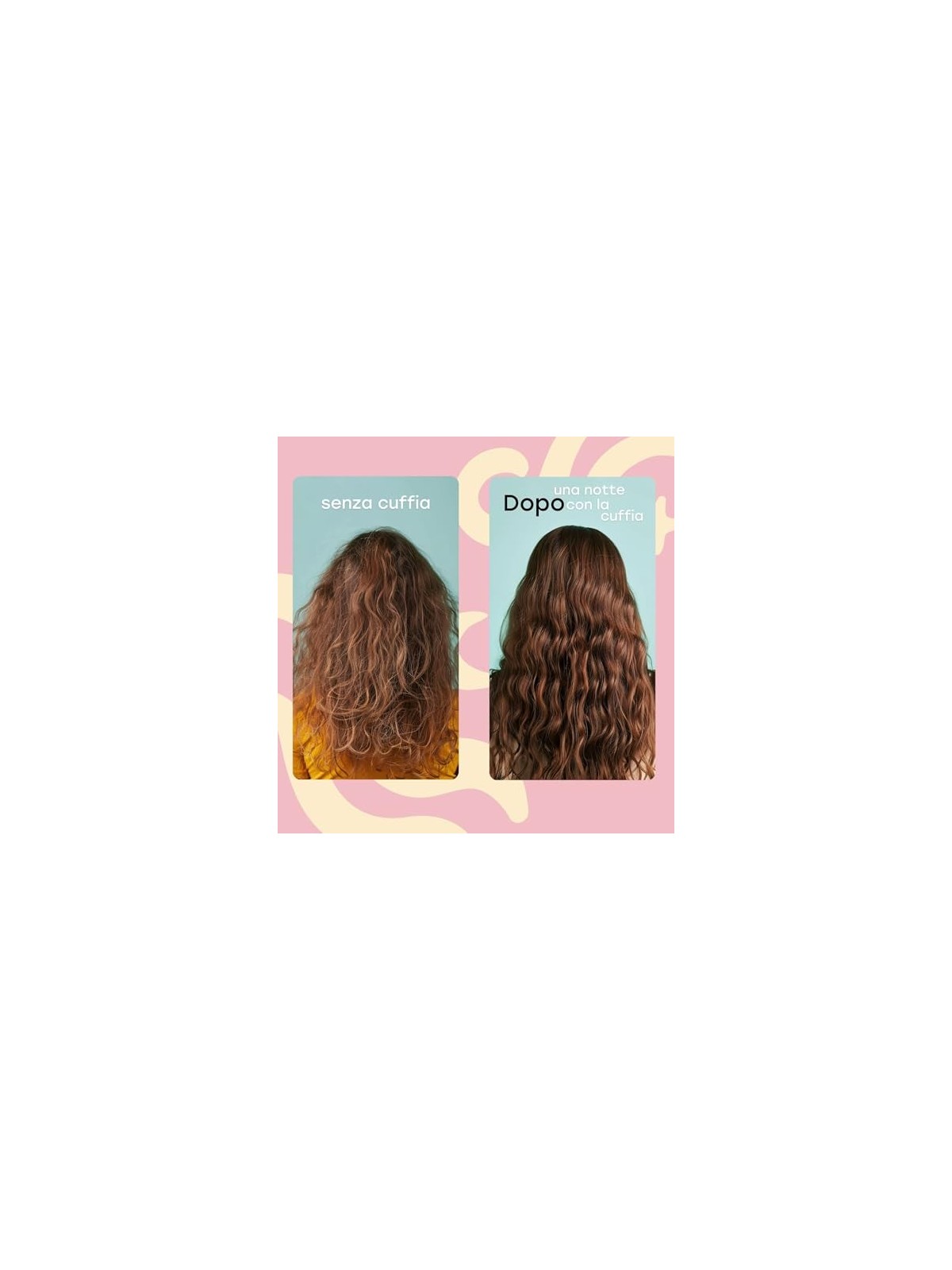 TWISTY Wave New World cuffia in seta per capelli ricci Multi