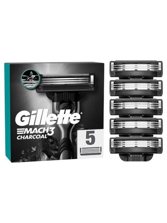 Gillette Carbon Mach3 Replacement Head for men 5 unit