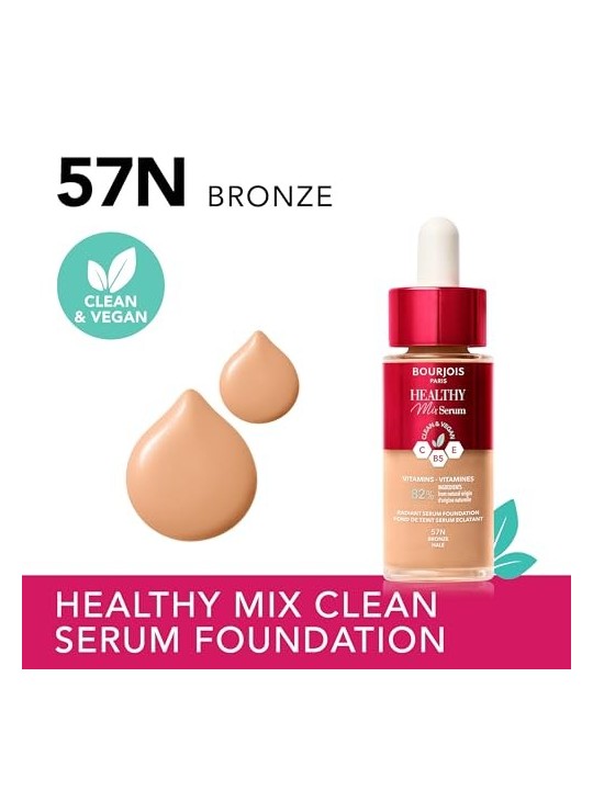 Fondotinta Bourjois Healthy Mix Serum Base 57N Bronze 30ml