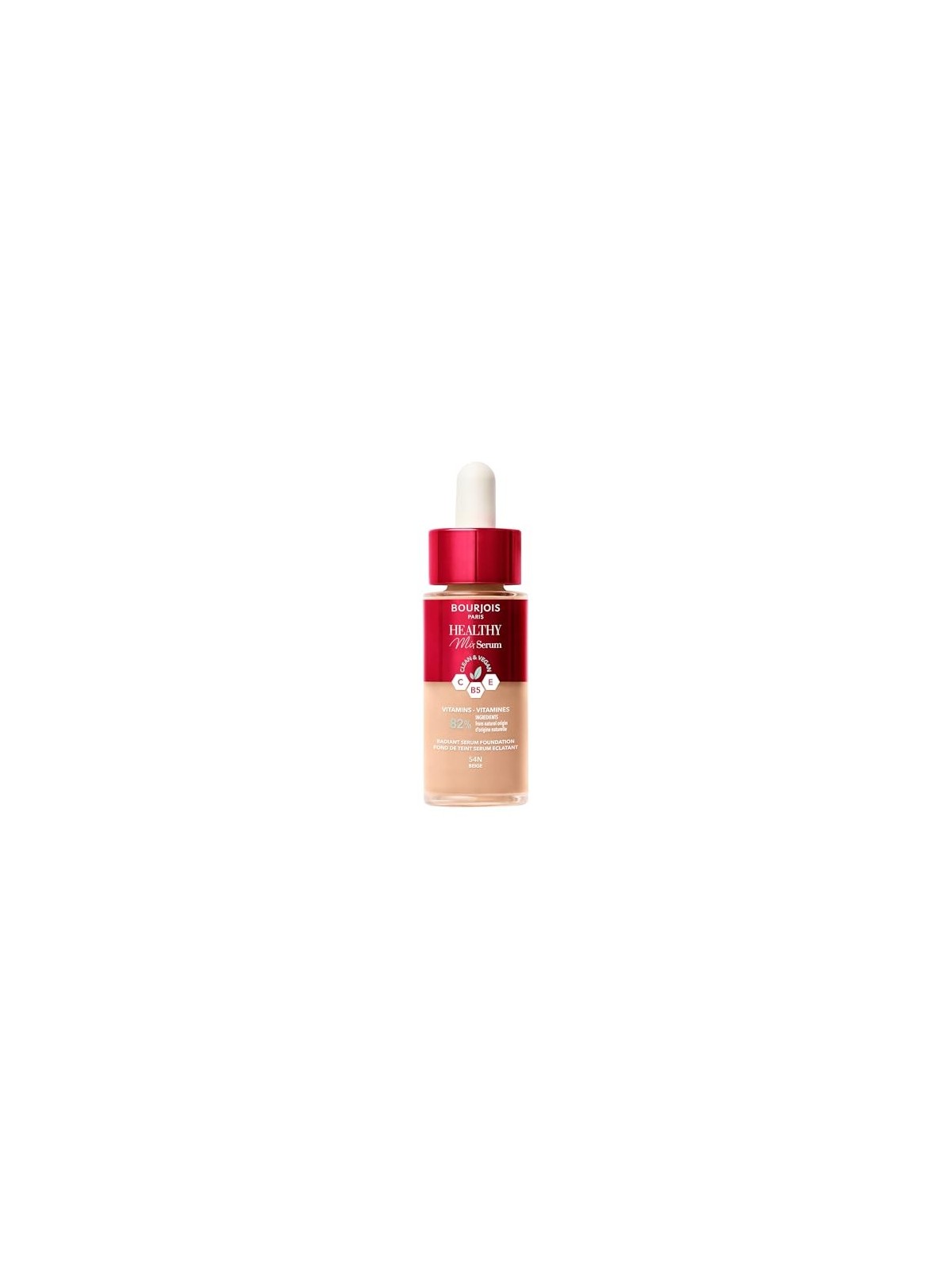 Bourjois Fondotinta Healthy Mix Clean Vegan Serum 30 ml donna 54N Beige