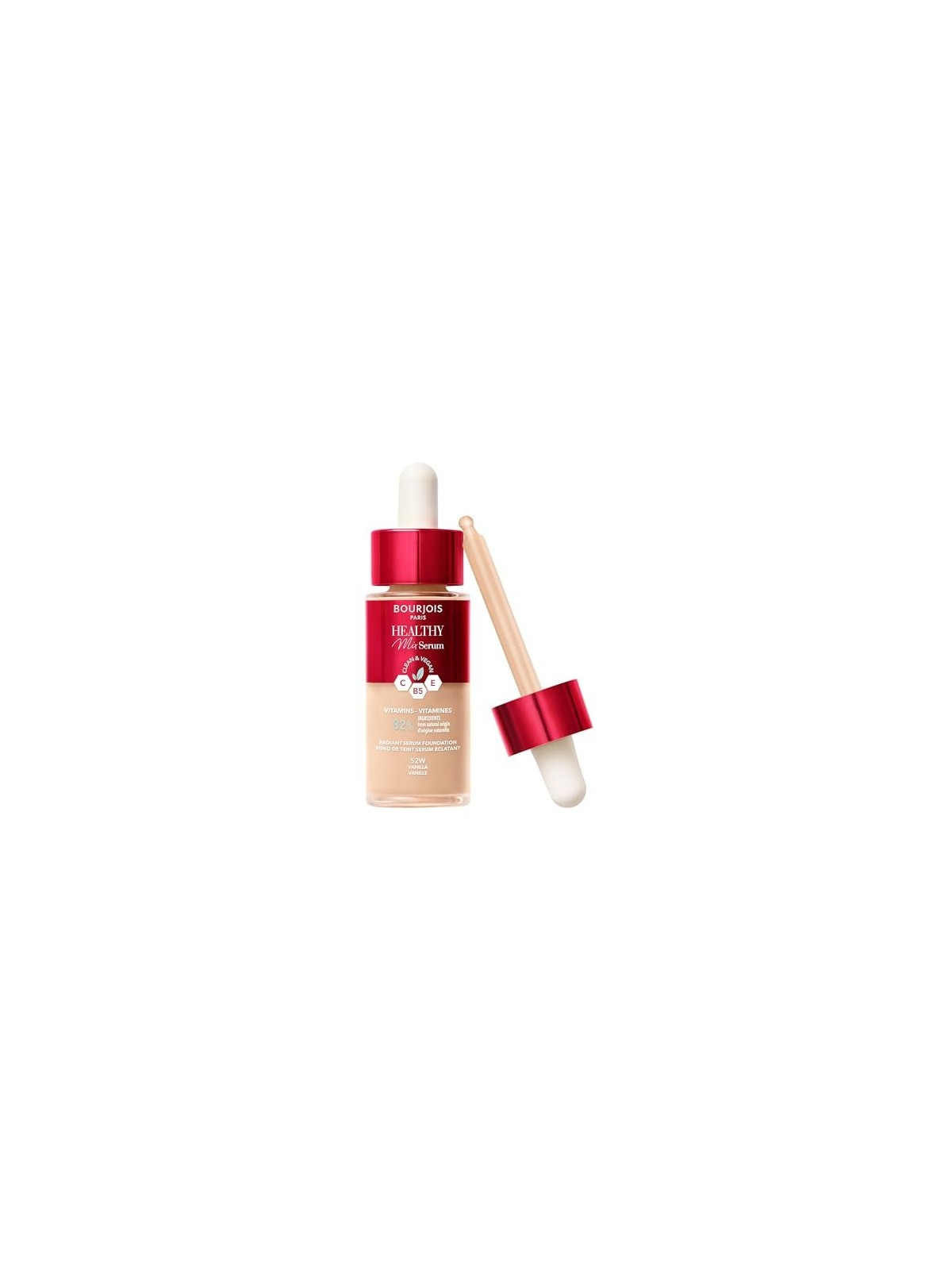 Fondotinta Bourjois Healthy Mix Clean Vegan Serum 30 ml 52W Vanilla