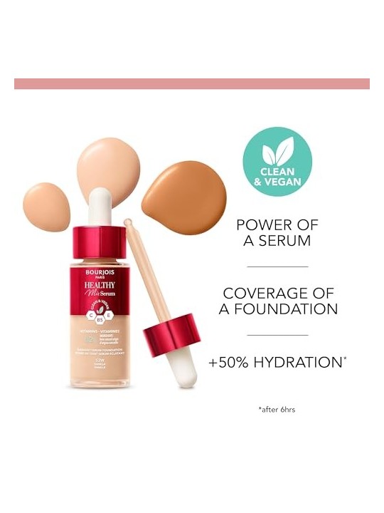 Fondotinta Bourjois Healthy Mix Clean Vegan Serum 30 ml 52W Vanilla