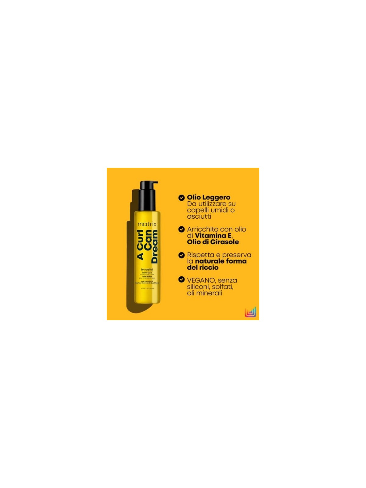 Olio per capelli Matrix Un riccio puï¿½ï¿½ sognare donna 131ml