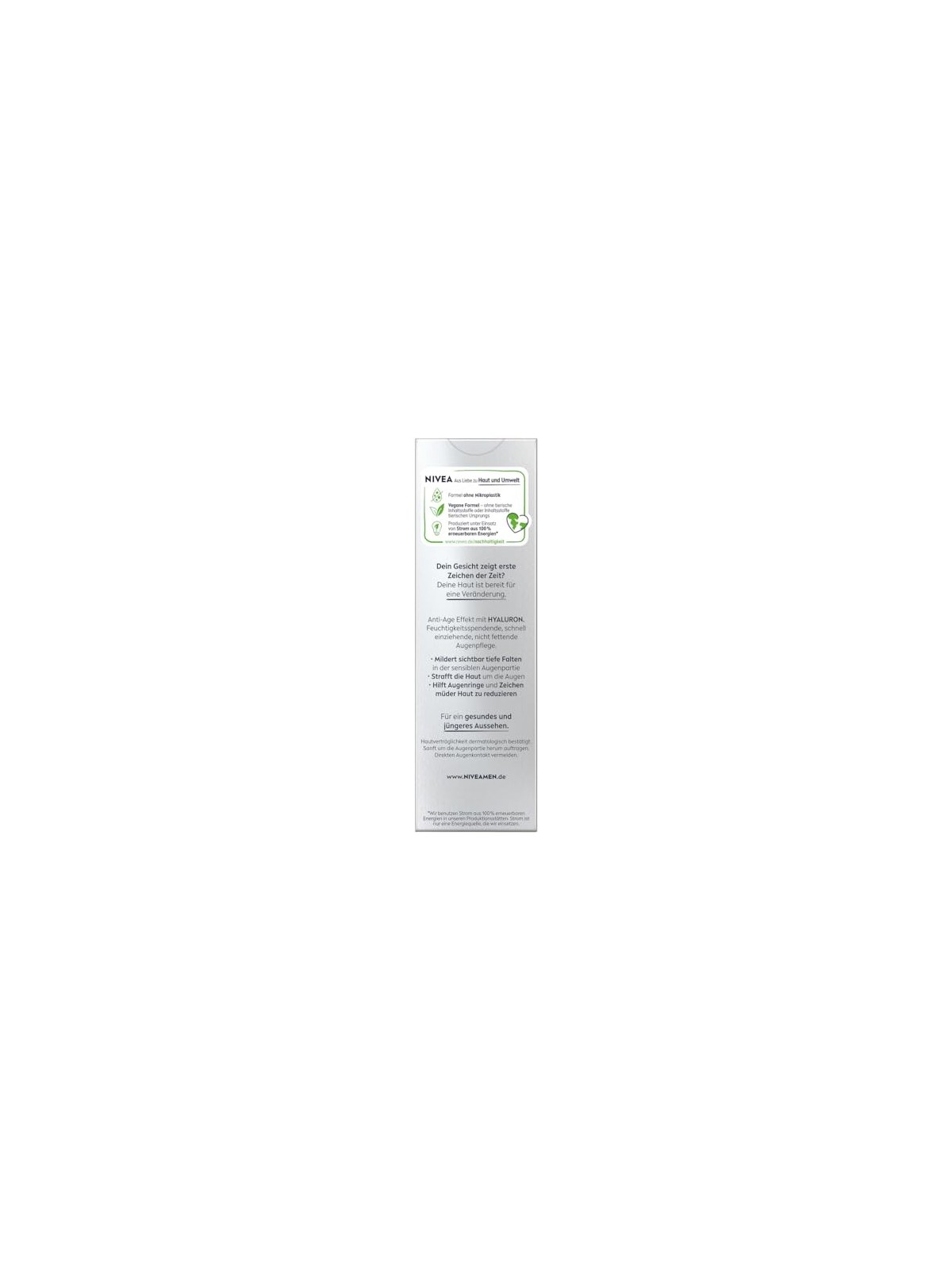 Nivea Crema contorno occhi anti-etï¿½ï¿½ con acido ialuronico per uomo 15ml