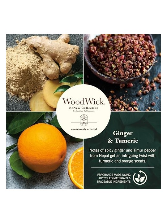 WoodWick Ginger & Turmeric Candle