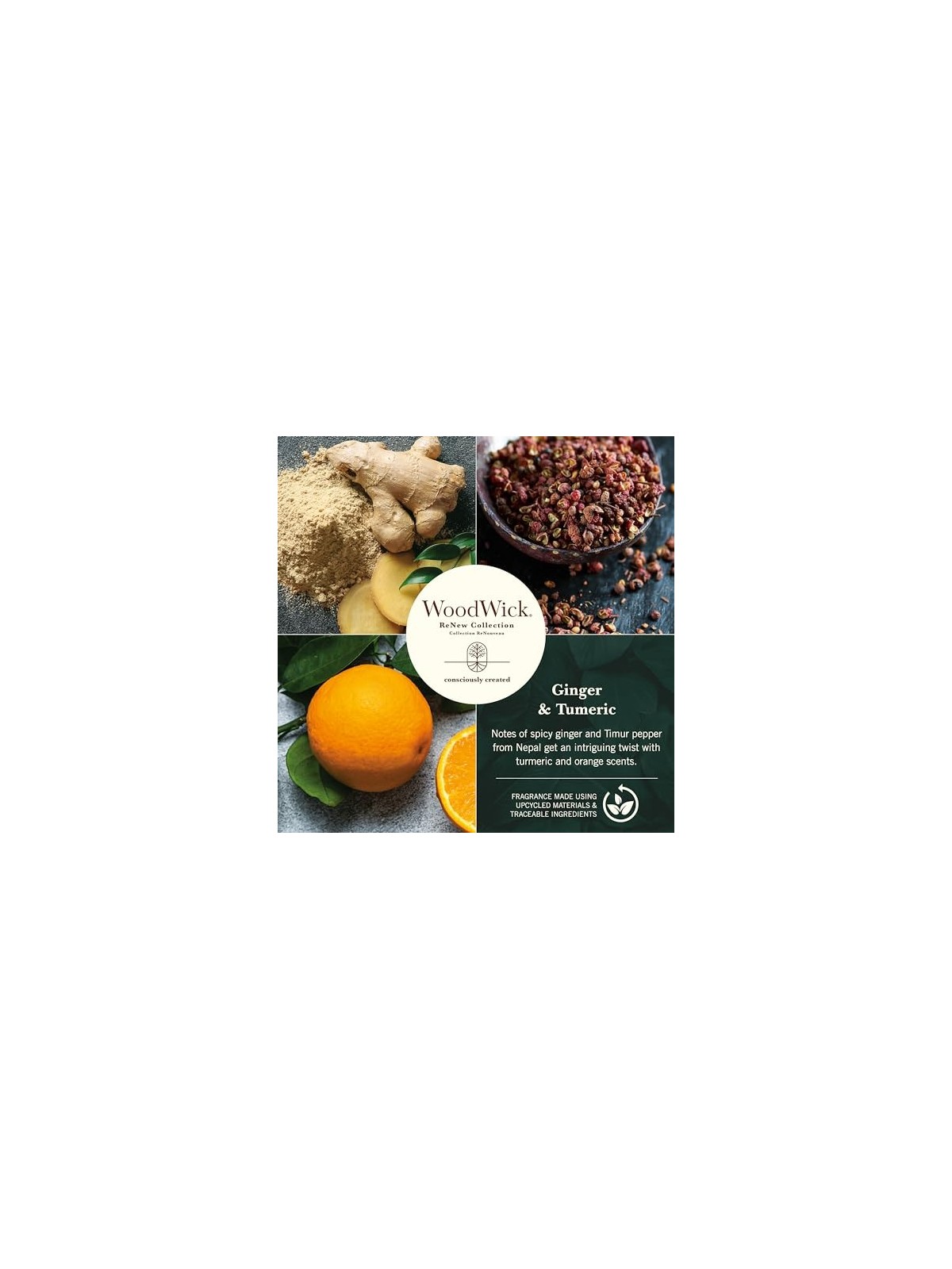 WoodWick Ginger & Turmeric Candle