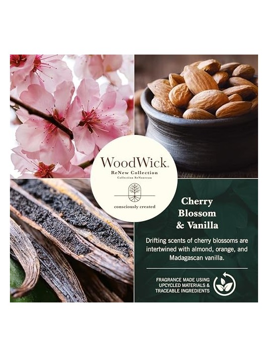 Candela WoodWick Fiore di Ciliegio & Vaniglia