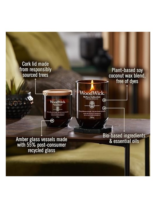 Candela WoodWick Fiore di Ciliegio & Vaniglia