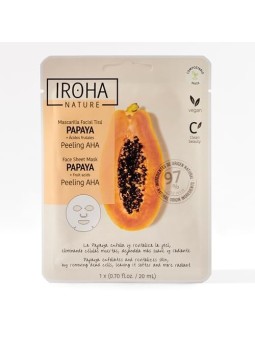 Iroha PAPAYA AHA Peeling Face Mask 1 unit unisex