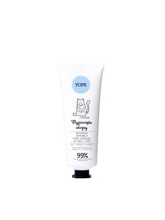YOPE Crema rinfrescante riparatrice naturale per gambe e piedi Wypoczete Stopy 75ml