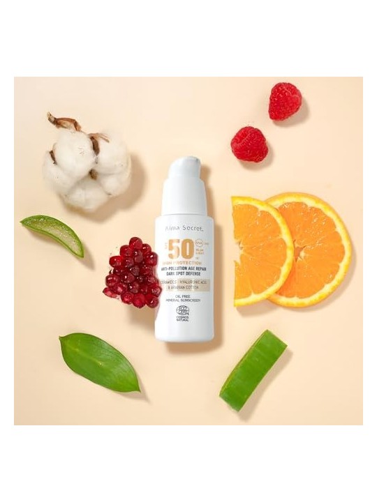 Alma Secret SOLAR Crema Viso Tinta SPF50 Sabbia 50ml Donna