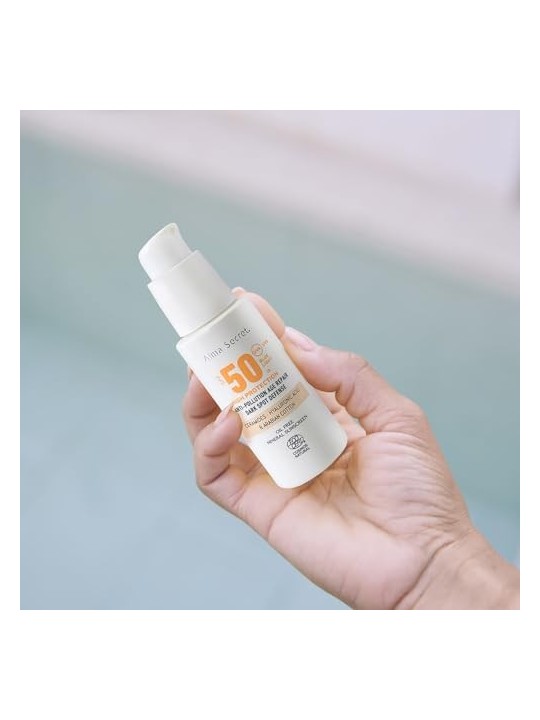 Alma Secret SOLAR Crema Viso Tinta SPF50 Sabbia 50ml Donna