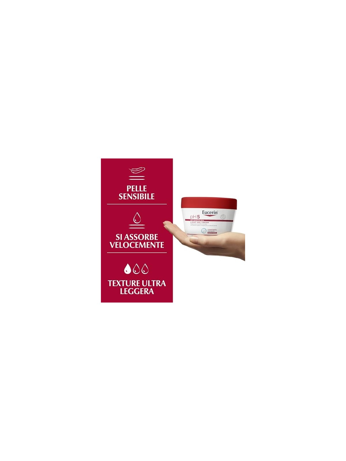 Eucerin pH5 Crema Gel Leggera Crema gel leggera donna 350ml
