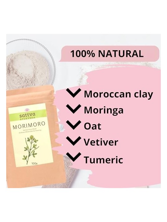 Morimoro Herbal Face Mask 100g - SATTVA Ayurveda