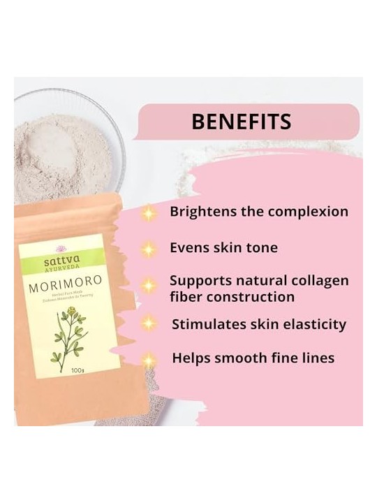 Morimoro Herbal Face Mask 100g - SATTVA Ayurveda