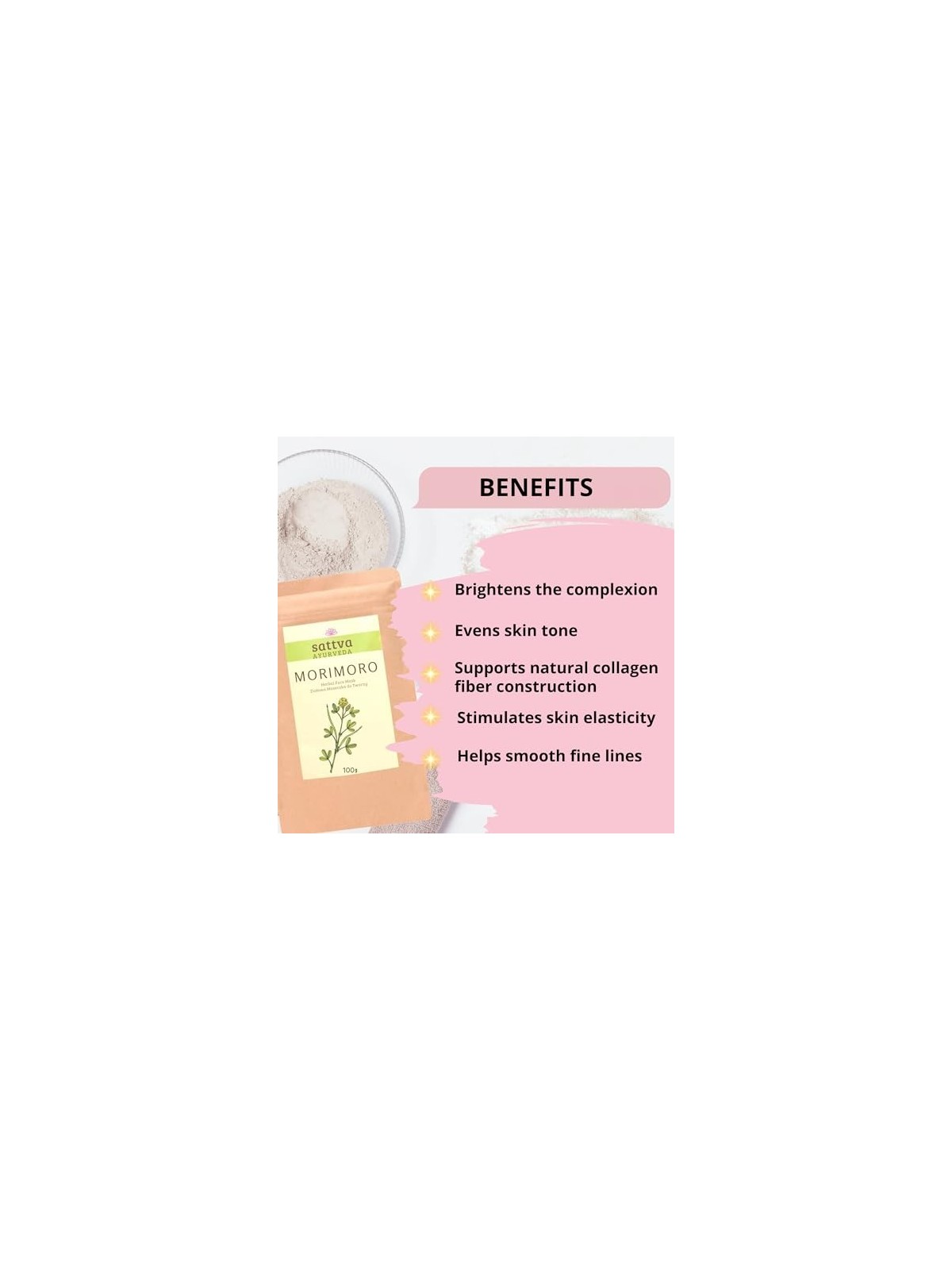 Morimoro Herbal Face Mask 100g - SATTVA Ayurveda