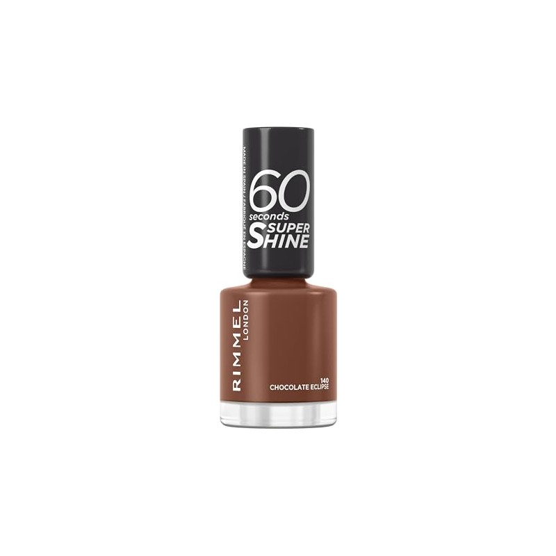 Rimmel 60 Secondi Super Shine Smalto per unghie 8 ml donna 140 Chocolate Eclipse