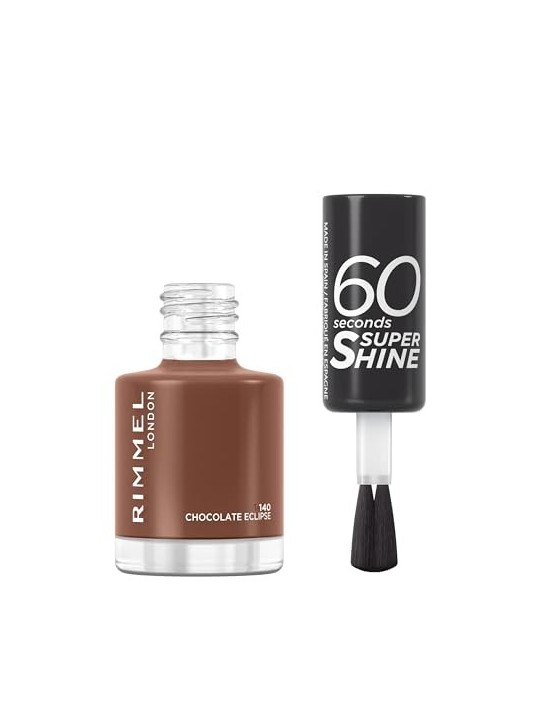 Rimmel Smalto 60 Secondi Super Shine 8 ml 140 Chocolate Eclipse