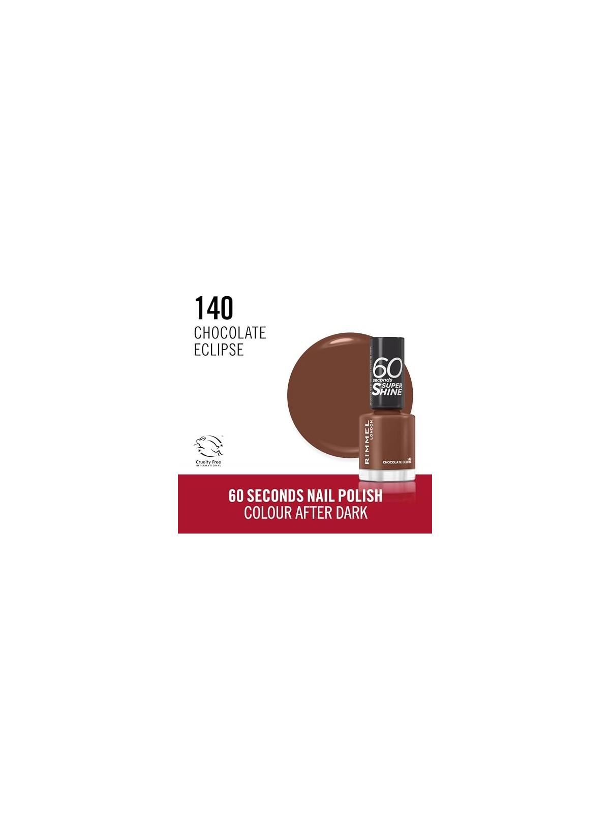Rimmel Smalto 60 Secondi Super Shine 8 ml 140 Chocolate Eclipse
