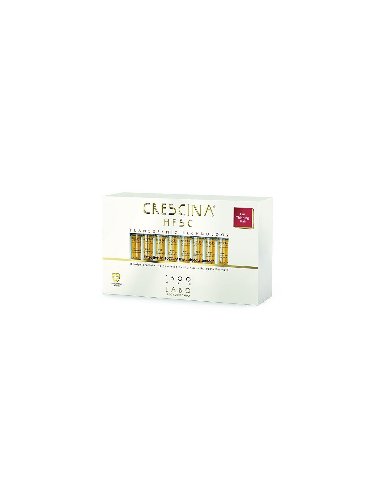 Crescina Transdermic grado 1300 20x3,5 ml uomo 3,5ml