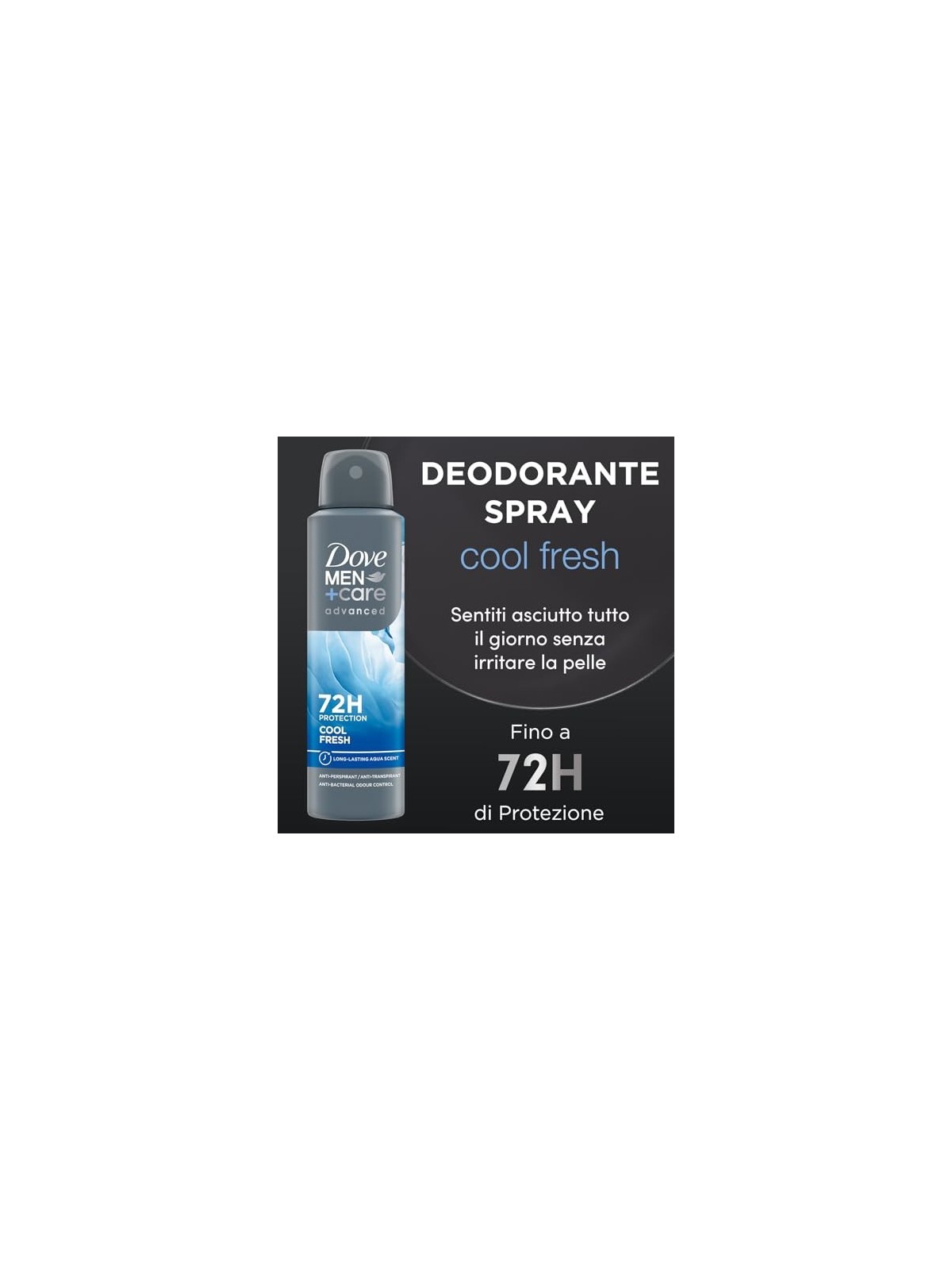 Dove MenCare Advanced Cool Fresh Antitraspirante uomo 150ml