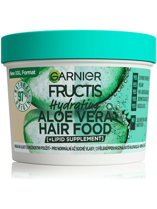 GARNIER Maschera idratante per capelli da normali a secchi Fructis Aloe Vera Hair Food 390 ml donna 400ml