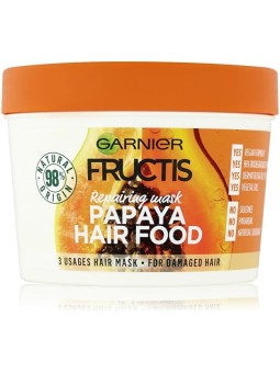 Maschera ristrutturante per capelli danneggiati Fructis Papaya Hair Food 390 ml