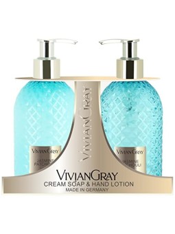 Set di sapone crema e lozione per le mani al gelsomino e patchouli