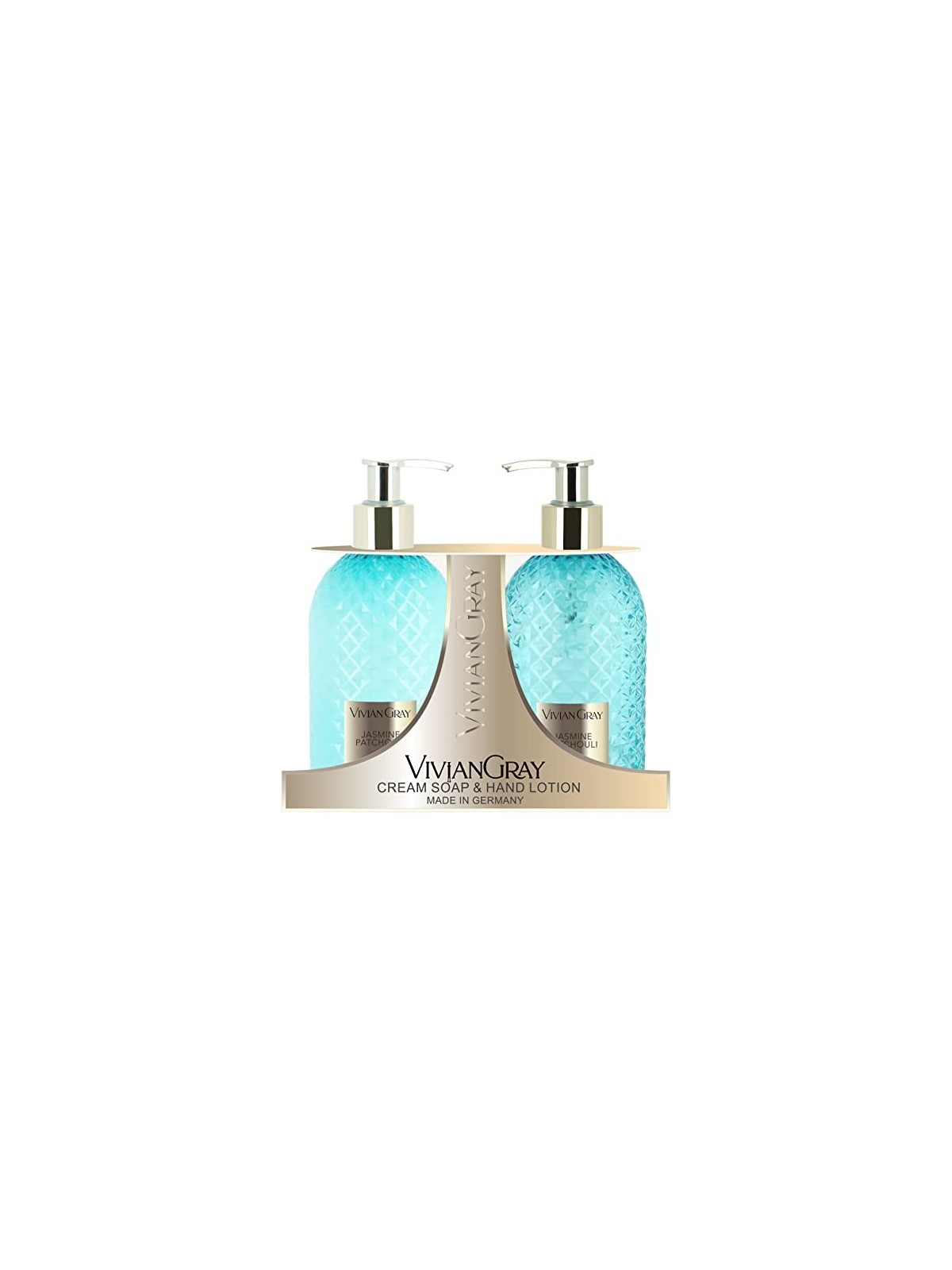 Set di sapone crema e lozione per le mani al gelsomino e patchouli