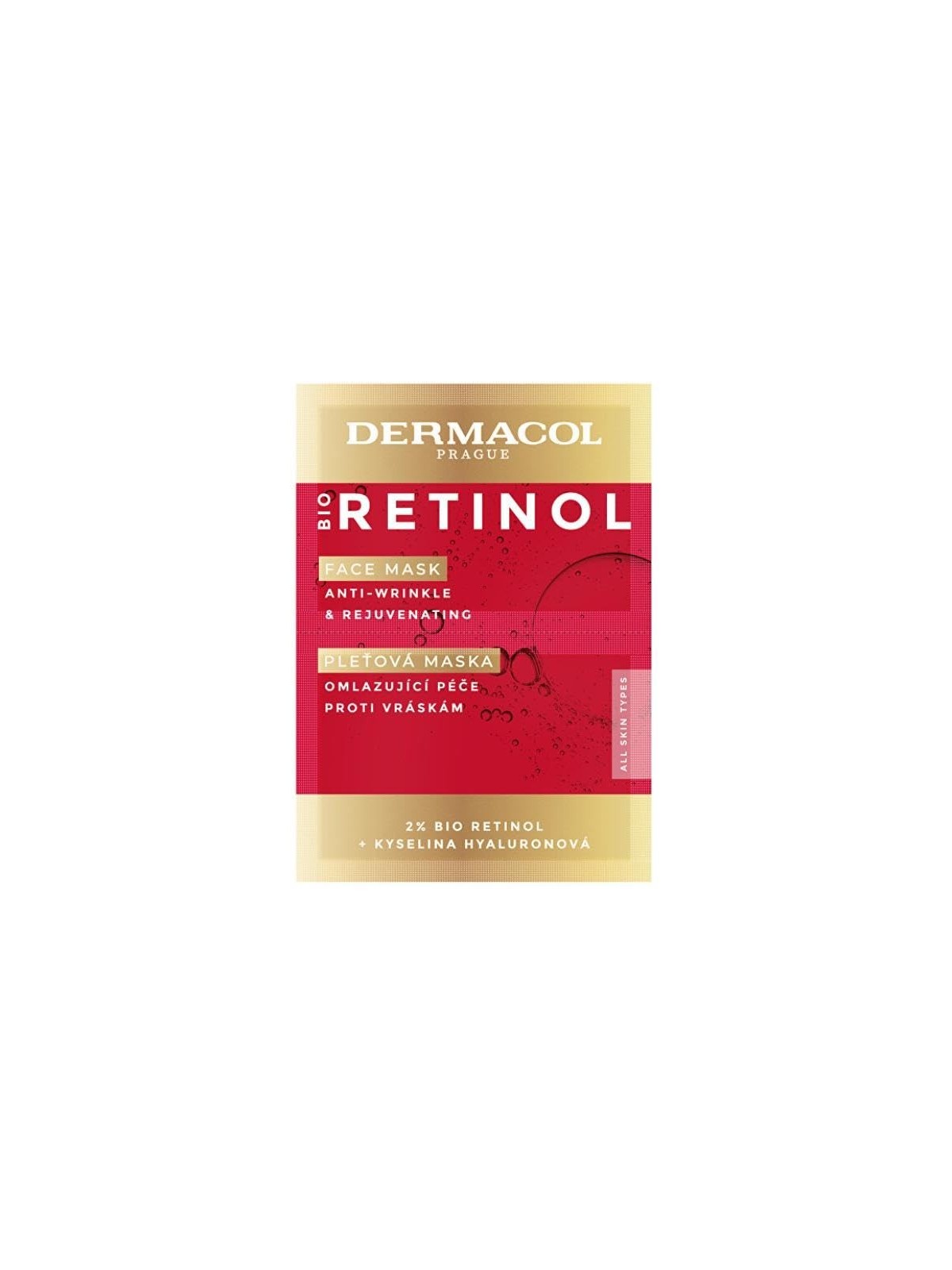 Maschera viso al bioretinolo 2 x 8 ml donna 8ml