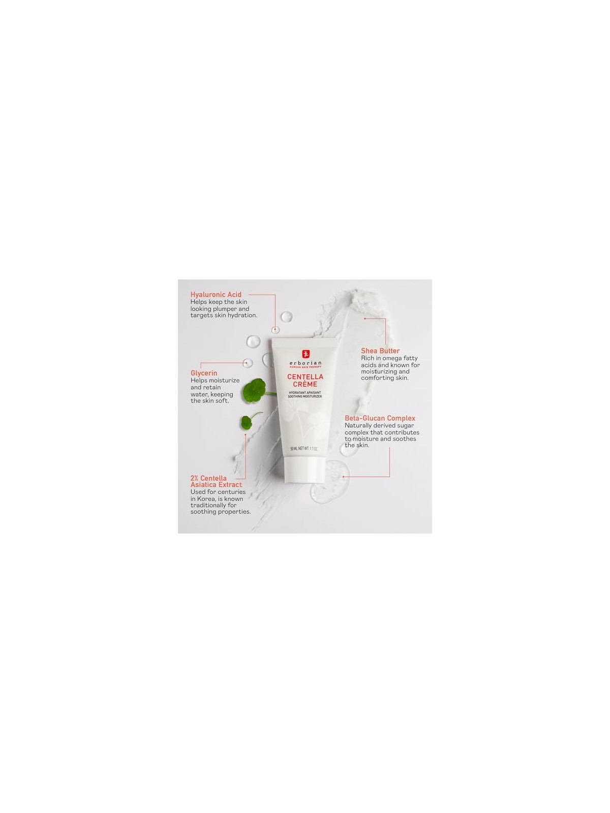 Crema idratante lenitiva Erborian - 20ml