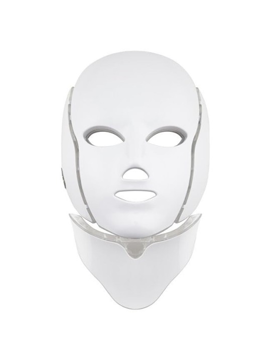 Maschera LED Viso e Collo 7 Colori Bianca Donna