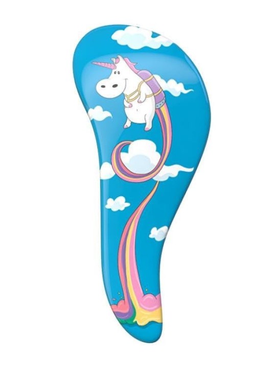 Dtangler Districante The Mini Brush Spazzola per capelli per bambini donna Unicorn Blue