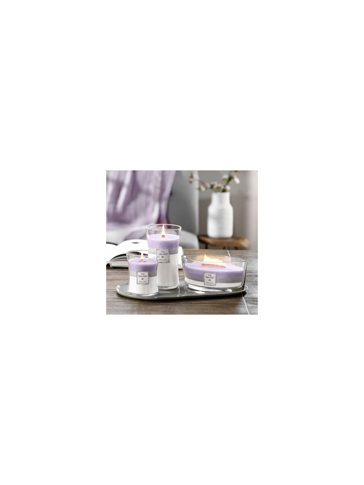 WoodWick Candela Profumata Unisex Amethyst Sky Trilogy Vase 275 0g