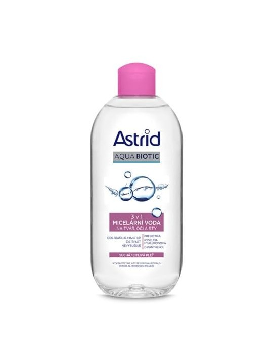 Acqua micellare 3 in 1 per viso occhi e labbra per pelli secche e sensibili Aqua Biotic donna 400ml