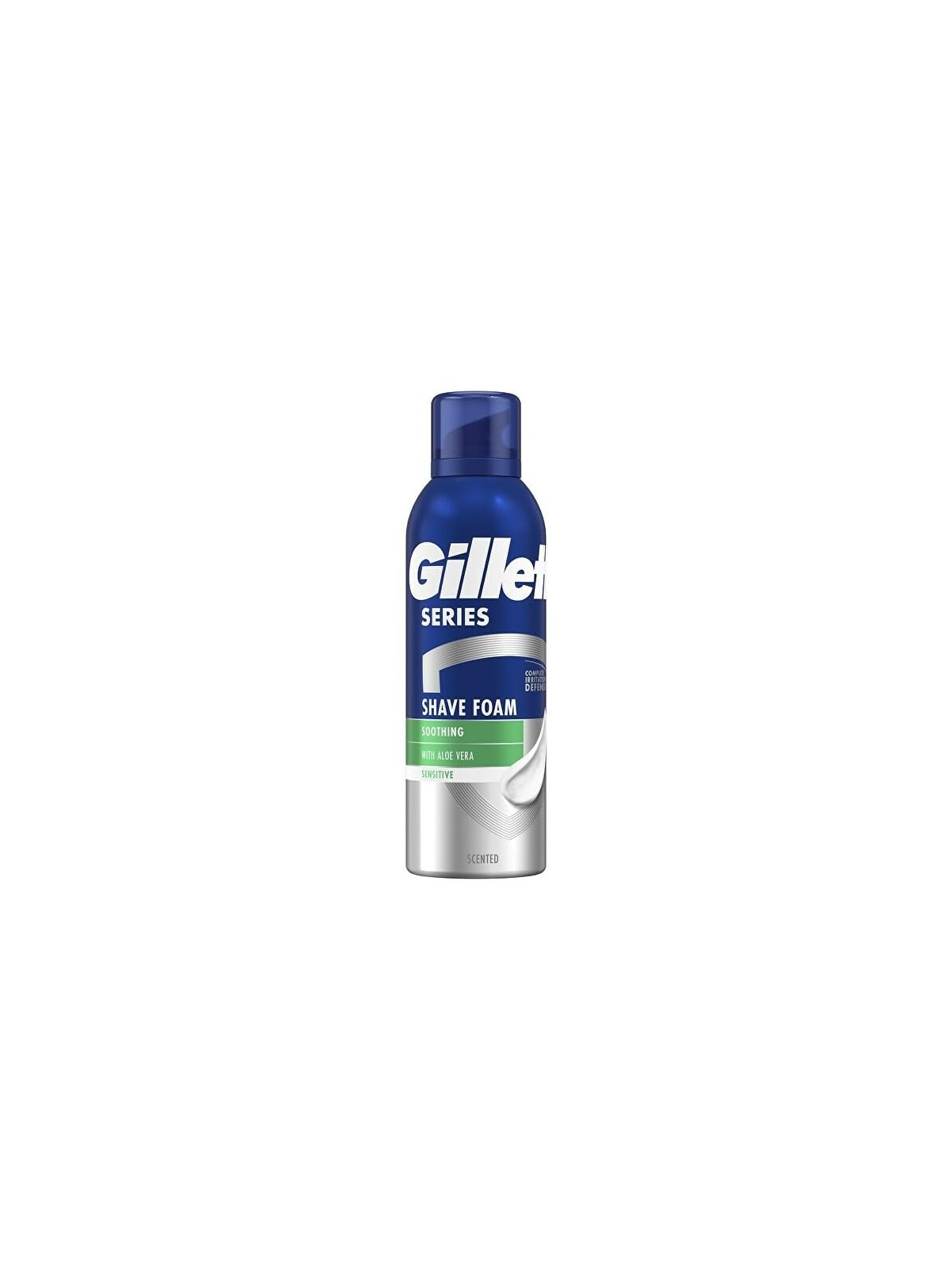 Gillette Schiuma da barba lenitiva allaloe vera della serie Sensitive uomo 200ml
