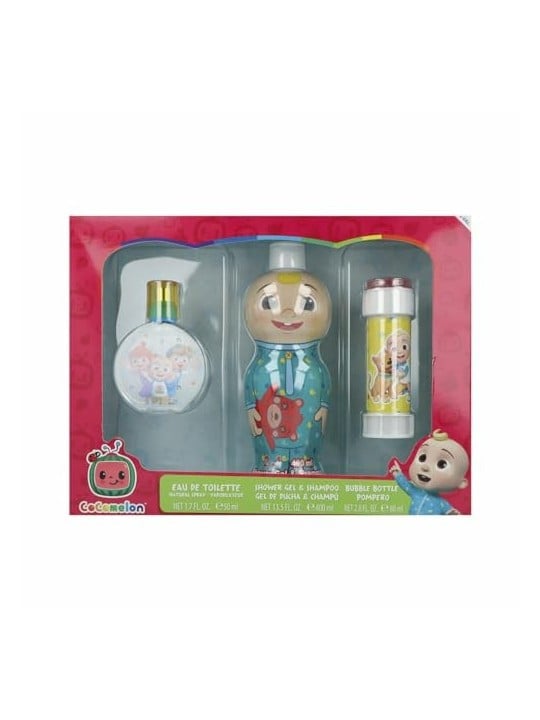 FRAGRANZE PER BAMBINI Cocomelon Set Regalo eau de toilette 50 ml gel doccia e shampoo 2in1 400 ml e sapone a bolle per bambini 5