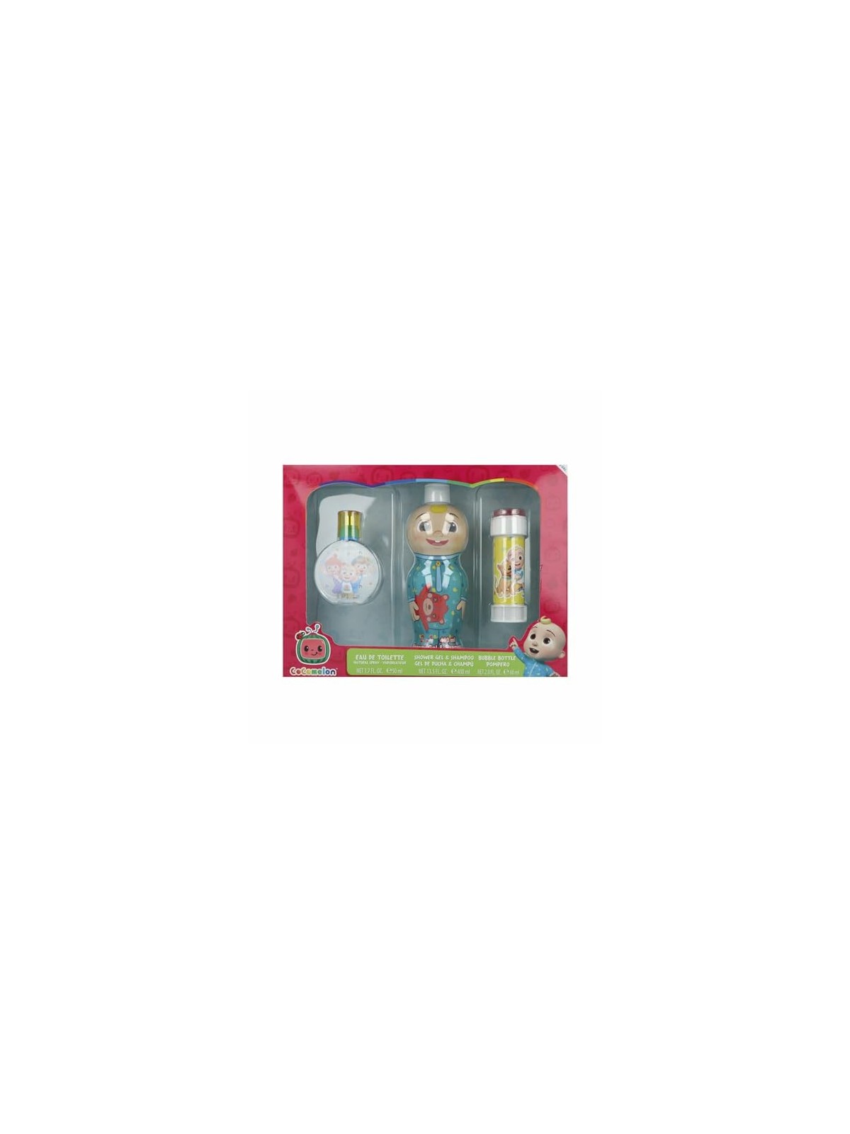 FRAGRANZE PER BAMBINI Cocomelon Set Regalo eau de toilette 50 ml gel doccia e shampoo 2in1 400 ml e sapone a bolle per bambini 5