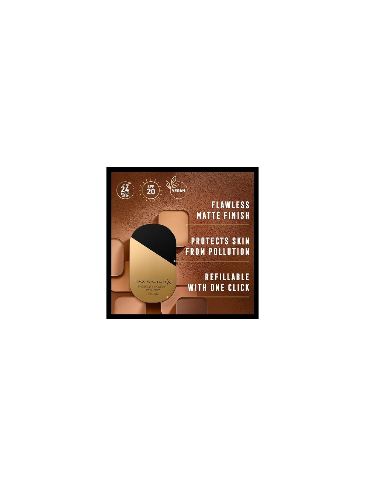Max Factor Facefinity Compact Foundation SPF20 007 Bronze 10 g donna