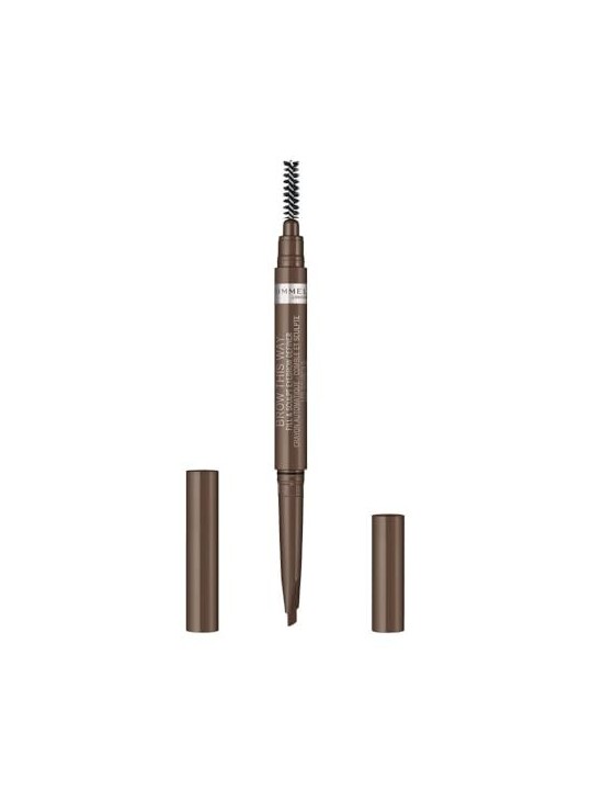 Matita per Sopracciglia Rimmel London Brow This Way 02 Marrone Medio