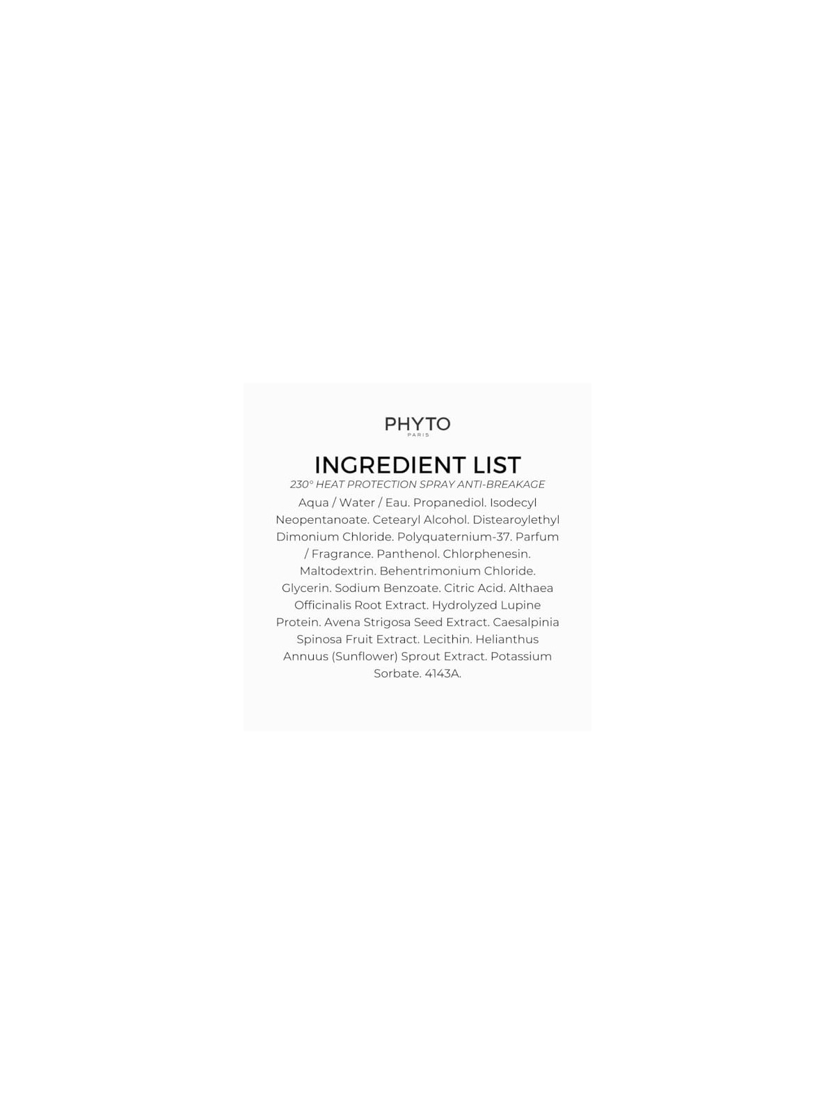 Phyto Phytokeratine Repairing Heat Protecting Spray 150ml
